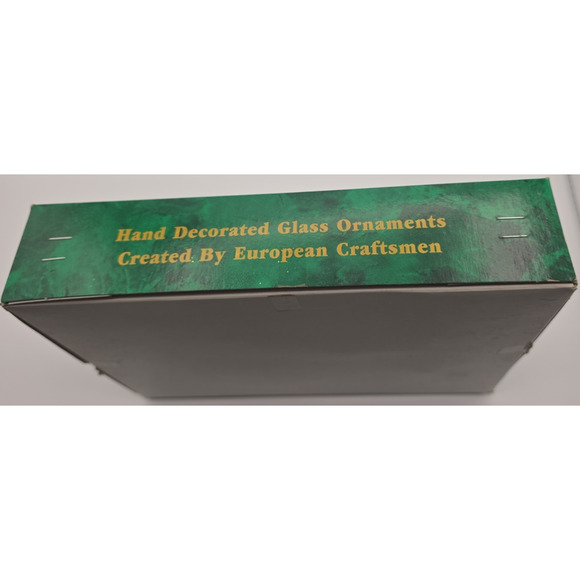 VTG Commodore Hand Decorated Glass Bell Ornaments Christmas Set of 4 - Picture 4 of 6